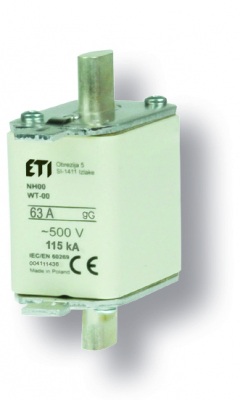 NH-00C/GG 63A  NH000 drošinātājs