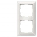 DELTA line, titanium white frame 2-fold, 151x 80 mm