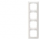 DELTA line, aluminum-metallic frame 4-fold, 293x 80 mm