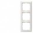 DELTA line, titanium white frame 3-fold, 222x 80 mm