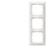 DELTA line, titanium white frame 3-fold, 222x 80 mm