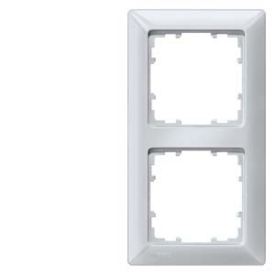 DELTA line, aluminum-metallic frame 2-fold, 151x 80 mm