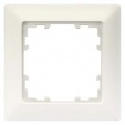 DELTA line, titanium white frame 1-fold, 80x 80 mm