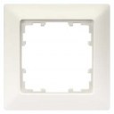 DELTA line, titanium white frame 1-fold, 80x 80 mm