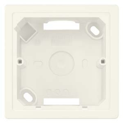 DELTA line/Style Surface-mounting enclosure. 3-fold titanium white