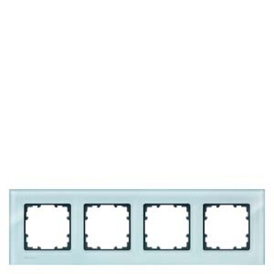 DELTA miro Frame 4-fold Authentic material glass crystal green Dimensions 303x 90 mm