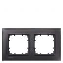 DELTA miro glass Frame 2-fold Authentic material black glass 161x 90 mm
