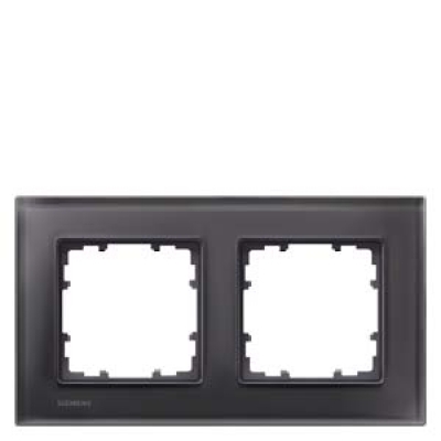 DELTA miro glass Frame 2-fold Authentic material black glass 161x 90 mm