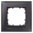 DELTA miro glass Frame 1-fold Authentic material black glass 90x 90 mm