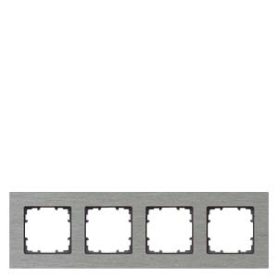 DELTA miro aluminum Frame 4-fold Authentic material aluminum natural Dimensions 303x 90 mm