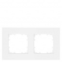 DELTA miro Frame 2-fold Color titanium white Dimensions 161x 90 mm