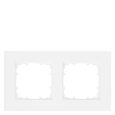 DELTA miro Frame 2-fold Color titanium white Dimensions 161x 90 mm