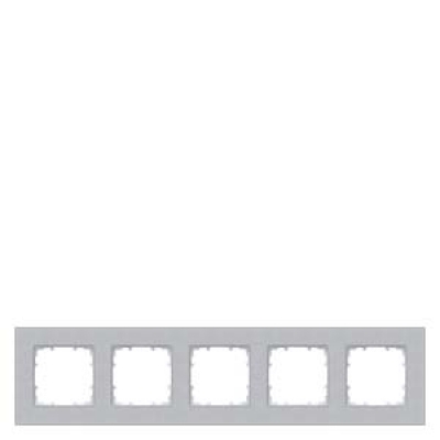 DELTA miro Frame 5-fold Color aluminum metallic Dimensions 374x 90 mm