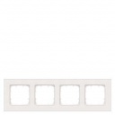 DELTA miro Frame 4-fold Color titanium white Dimensions 303x 90 mm