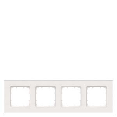 DELTA miro Frame 4-fold Color titanium white Dimensions 303x 90 mm