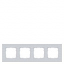 DELTA miro Frame 4-fold Color aluminum metallic Dimensions 303x 90 mm