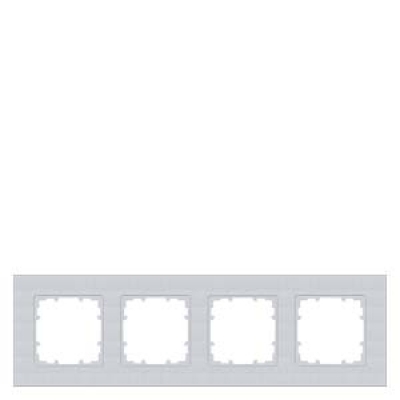 DELTA miro Frame 4-fold Color aluminum metallic Dimensions 303x 90 mm