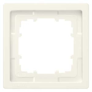 DELTA style. titanium white frame 1-fold. 82x 82 mm