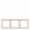 DELTA style. titanium white frame 3-fold. 224x 82 mm