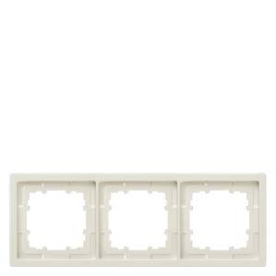 DELTA style. titanium white frame 3-fold. 224x 82 mm