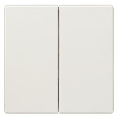 DELTA style. titanium white Rocker switch. 68x 68 mm for series/double two-way switch for double pushbutton for pushbutton 2-fold Mid-position