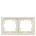 DELTA style. titanium white frame 2-fold. 153x 82 mm