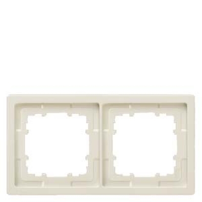 DELTA style. titanium white frame 2-fold. 153x 82 mm