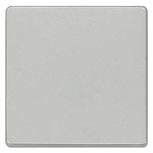 DELTA i-system aluminum-metallic Rocker switch for universal switch Change/off for intermediate and OFF switch for neutral pushbutton, 55x 55 mm