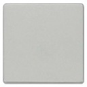 DELTA i-system aluminum-metallic Rocker switch for universal switch Change/off for intermediate and OFF switch for neutral pushbutton, 55x 55 mm