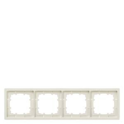 DELTA style. titanium white frame 4-fold. 295x 82 mm