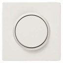 DELTA style. titanium white Cover plate for dimmer with rotary knob 68x 68 mm