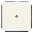 DELTA profil, titanium white blanking plate, 65x 65 mm