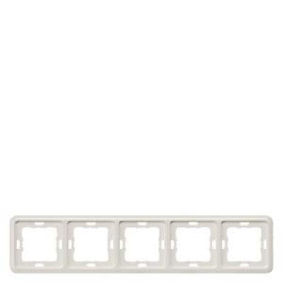 DELTA profil, titanium white frame 5-fold, 364x 80 mm