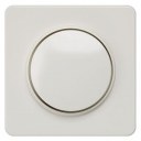 DELTA profil, titanium white Cover plate for dimmer with rotary knob 65x 65 mm