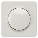 DELTA profil, titanium white Cover plate for dimmer with rotary knob 65x 65 mm
