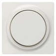 DELTA i-system titanium white Cover plate for dimmer with rotary knob 55x 55 mm