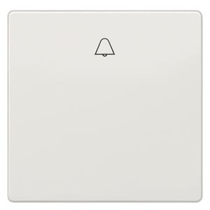 DELTA style. titanium white Rocker switch with bell symbol for pushbutton. 68x 68 mm