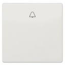 DELTA style. titanium white Rocker switch with bell symbol for pushbutton. 68x 68 mm