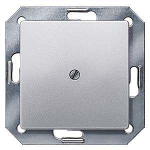 DELTA i-system aluminum-metallic blanking plate, 55x 55 mm