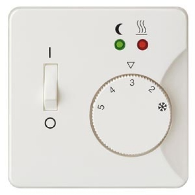 DELTA STYLE, TITANIUM WHITE ROOM TEMP. CONTROLLER COVER DIRECT FLOOR HEATING, 68X68MM