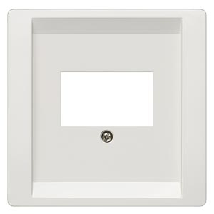 DELTA style. titanium white cover plate 68 x 68 mm for telecommunication connection units (TAE)