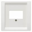 DELTA style. titanium white cover plate 68 x 68 mm for telecommunication connection units (TAE)