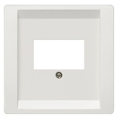 DELTA style. titanium white cover plate 68 x 68 mm for telecommunication connection units (TAE)