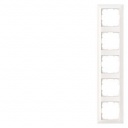 DELTA line, titanium white frame 5-fold, 364x 80 mm