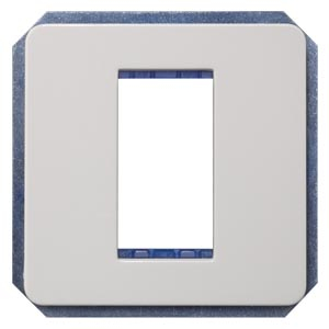 DELTA profil, titanium white Module rack, 1 x incl. intermediate frame Screw mounting