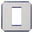 DELTA profil, titanium white Module rack, 1 x incl. intermediate frame Screw mounting