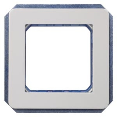 DELTA profil, titanium white Module rack, double incl. intermediate frame Screw mounting