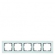 DELTA miro Frame 5-fold Authentic material glass crystal green Dimensions 374x 90 mm
