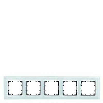 DELTA miro Frame 5-fold Authentic material glass crystal green Dimensions 374x 90 mm