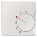 DELTA i-system titanium white Room temperature controller cover Normally-closed contact/change-over contact, 55x 55 mm